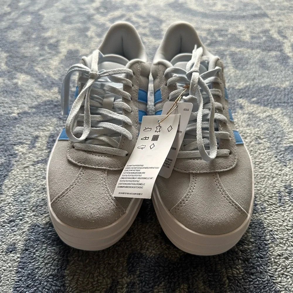 Adidas VL COURT BOLD SHOES KIDS, size 5.5. Grey and Blue. NWT - Picture 4 of 5